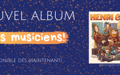 Henri Godon  est de retour aujourd’hui avec son troisième album!
